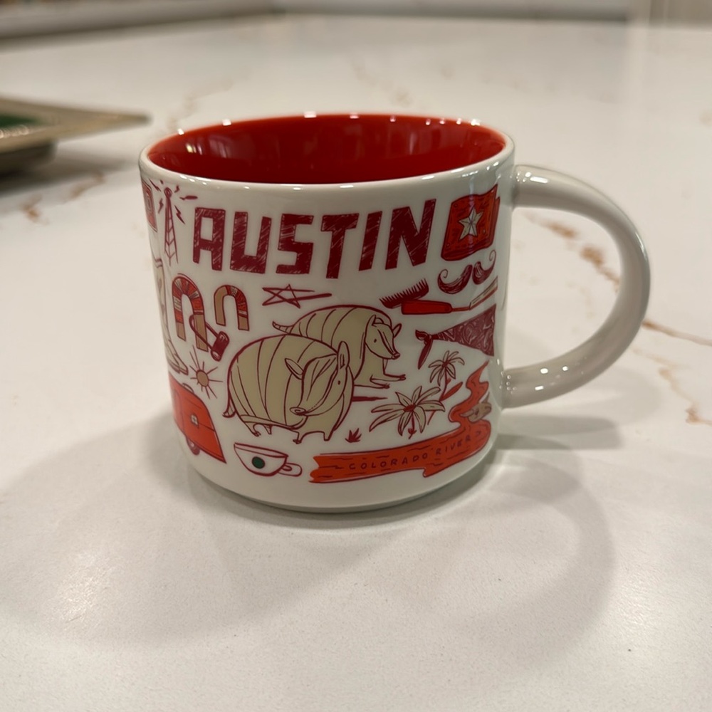 Starbucks Been There Austin Texas Coffee Cup Mug 14oz Collectible